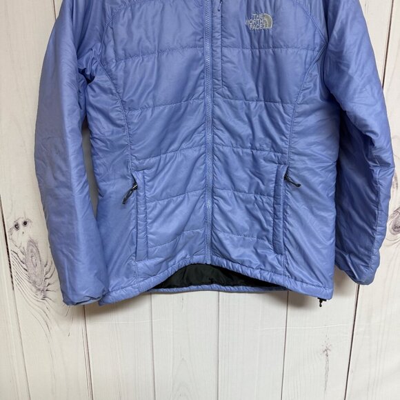 The North Face Insulated Jacket Women’s Large Sky Blue Lightweight EUC - Picture 3 of 14